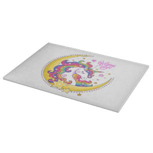 Unicorn Magic Glass Cutting Board