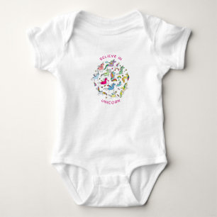 Unicorn Magic Kawaii Baby Bodysuit