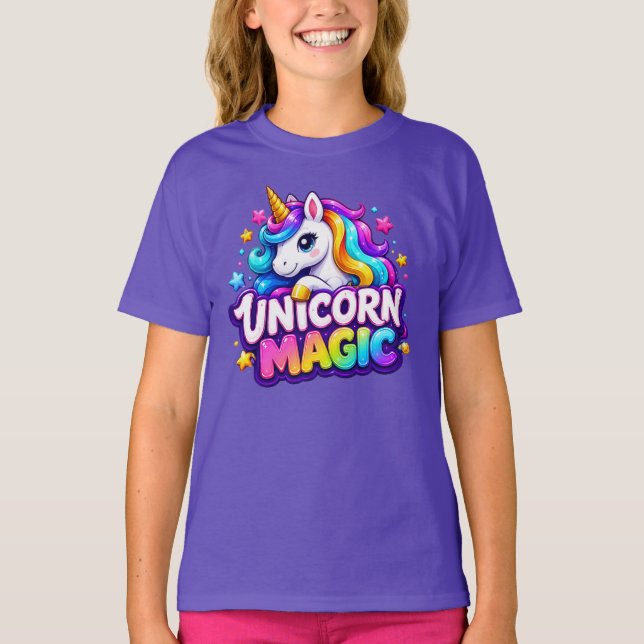 Unicorn Magic Kids T-Shirt (Front)