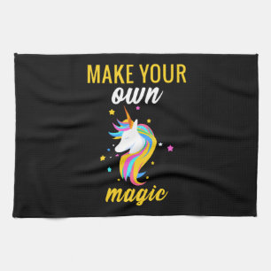 unicorn magic kitchen towel