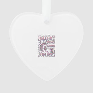 Unicorn Magic Looks Good on Me Trendy Shirt Graphi Ornament