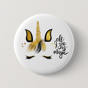Unicorn Magic Quote 2 Inch Round Button