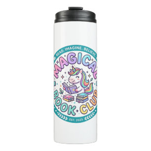 Unicorn Magical Book Club Funny Shirt Graphic_1 Thermal Tumbler