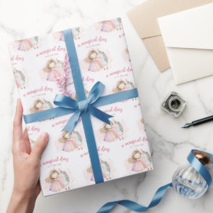 Unicorn Magical Day Birthday Wrapping Paper