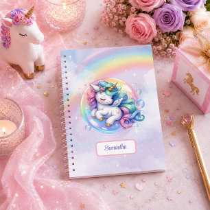 Unicorn Magical Day Girl Birthday Personalized Notebook