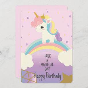 Unicorn Magical Day Holiday Card