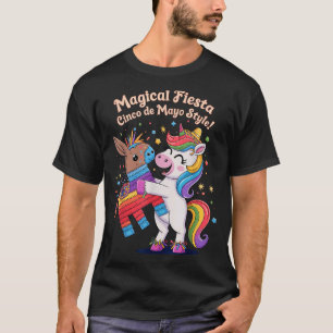 Unicorn magical fiesta cinco de mayo style mexican T-Shirt