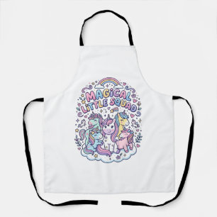 Unicorn Magical Little Squad Graphic Design Produc Apron