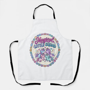 Unicorn Magical Little Squad POD Ready Apparel Gra Apron