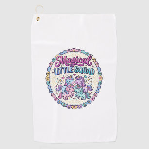 Unicorn Magical Little Squad POD Ready Apparel Gra Golf Towel