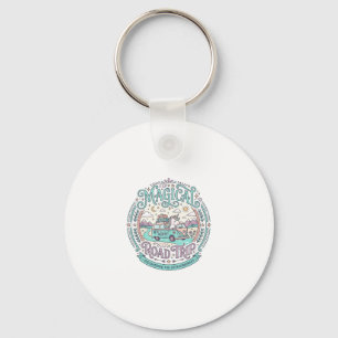 Unicorn Magical Road Trip Original Graphic Tee Des Keychain