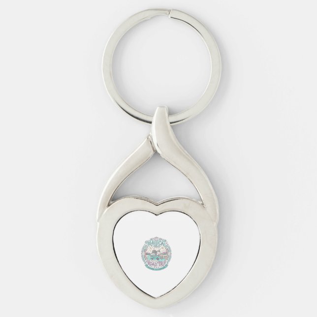 Unicorn Magical Road Trip Original Graphic Tee Des Keychain (Front)
