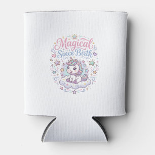 Unicorn Magical Since Birth Print Ready POD Artwor Can Cooler