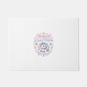 Unicorn Magical Since Birth Print Ready POD Artwor Doormat