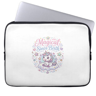 Unicorn Magical Since Birth Print Ready POD Artwor Laptop Sleeve