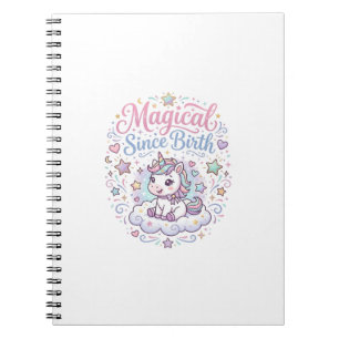 Unicorn Magical Since Birth Print Ready POD Artwor Notebook