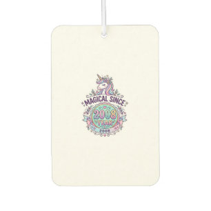 Unicorn Magical Since Year Graphic Design Zazzle D Air Freshener