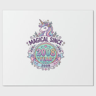 Unicorn Magical Since Year Graphic Design Zazzle D Wrapping Paper