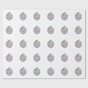 Unicorn Magical Since Year Trendy Print on Demand Wrapping Paper