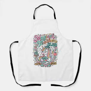 Unicorn Magical Teacher Club Kawaii Marketplace Ar Apron