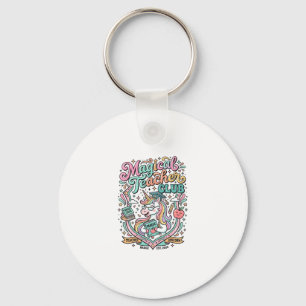 Unicorn Magical Teacher Club Kawaii Marketplace Ar Keychain