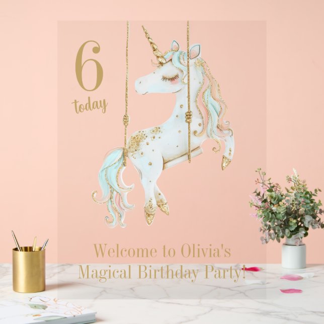 Unicorn Magique Anniversaire Bienvenue (Mariage)