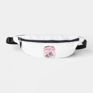 Unicorn Make Life Magical POD Ready White Backgrou Fanny Pack