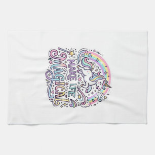 Unicorn Make Life Magical Premium Vector Typograph Kitchen Towel
