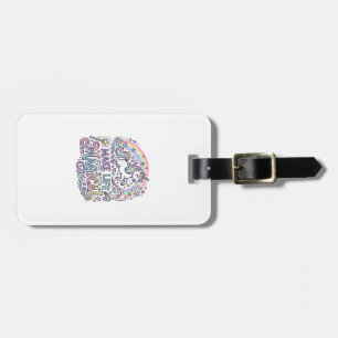 Unicorn Make Life Magical Premium Vector Typograph Luggage Tag