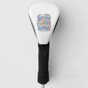 Unicorn Mama Energy Kawaii Vector Design_1 Golf Head Cover