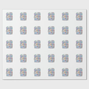 Unicorn Mama Energy Kawaii Vector Design_1 Wrapping Paper