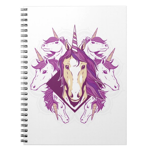 Unicorn mandala notebook (Front)