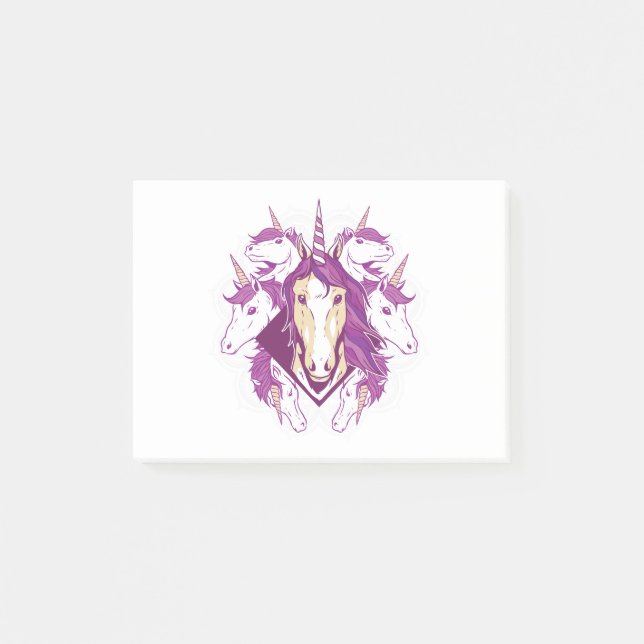 Unicorn mandala post-it notes (Front)