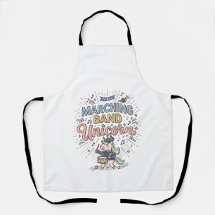 Unicorn Marching Band Unicorn Print Ready Marketpl Apron