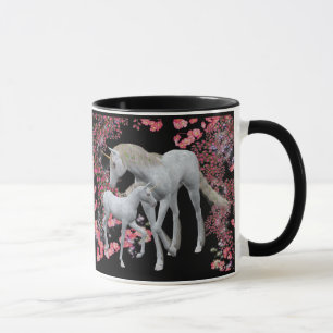 Unicorn Mare And Foal Fantasy Mug