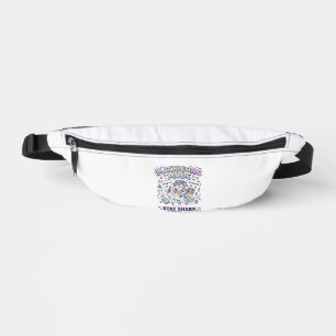Unicorn Mathicorn Mode Charming White Background D Fanny Pack