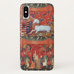 UNICORN ,MEDIEVAL FANTASY FLOWERS,FLORAL MONOGRAM Case-Mate iPhone CASE