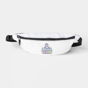 Unicorn Meditation Unicorn Bold Typography T-Shirt Fanny Pack