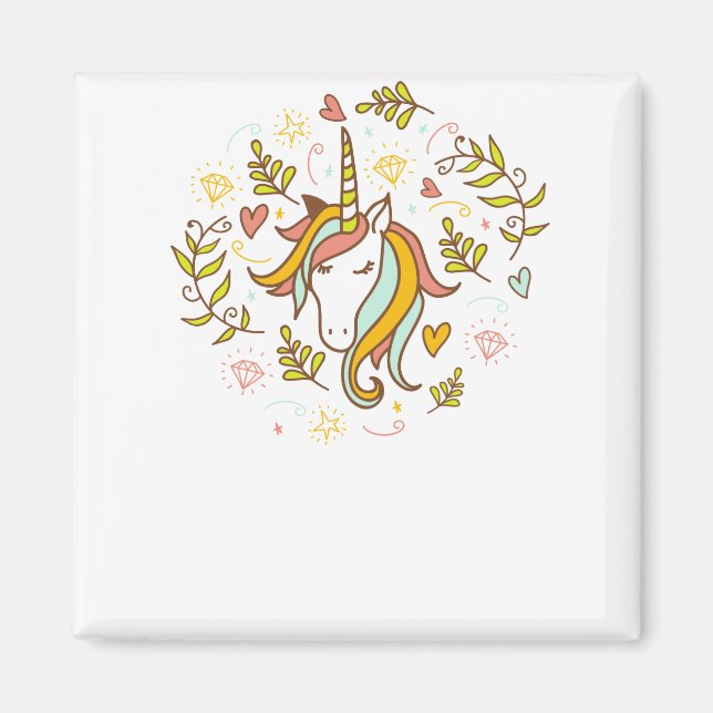 Unicorn merch magnet (Front)