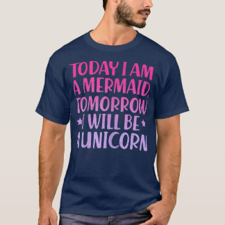 Unicorn Mermaid Unicorns and Mermaids Lover Vintag T-Shirt