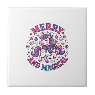 Unicorn Merry and Magical Tile