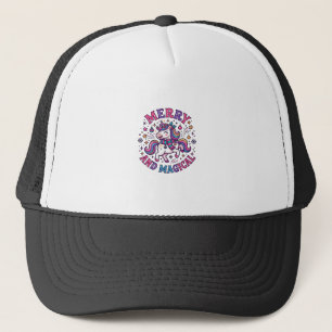 Unicorn Merry and Magical Trucker Hat