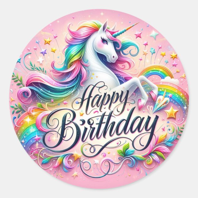 Unicorn Merveilles Stickers (Devant)