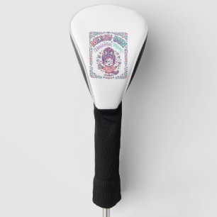 Unicorn Messy Bun Unicorn Mom Retro Style Graphic Golf Head Cover