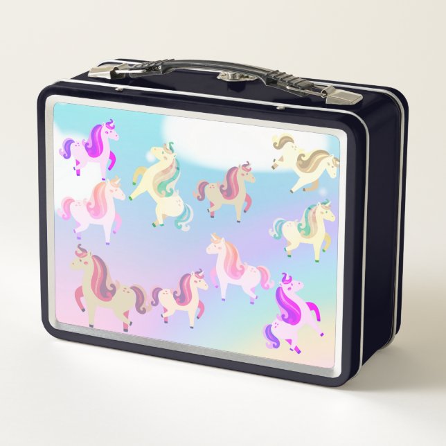 unicorn Metal Lunchbox (Back)