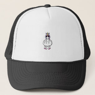 Unicorn Middle Finger Funny Magical Offensive Rude Trucker Hat