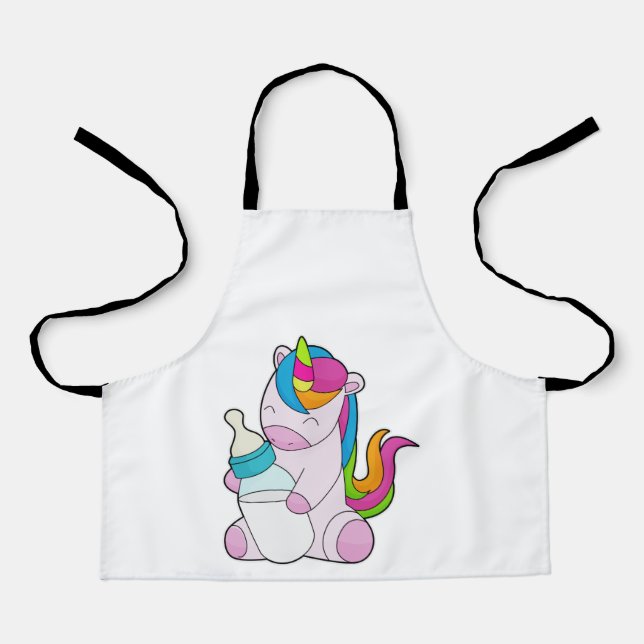 Unicorn Milk bottle Apron (Front)