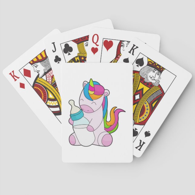 Unicorn Milk bottle Playing Cards (Back)