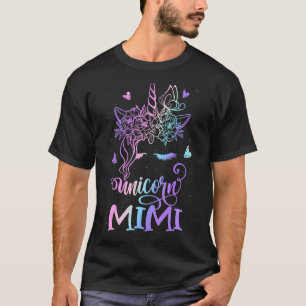 Unicorn Mimi Family Matching Mommy Birthday Squad  T-Shirt