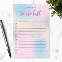 Unicorn Mix Pattern Faux Purple Glitter To Do List